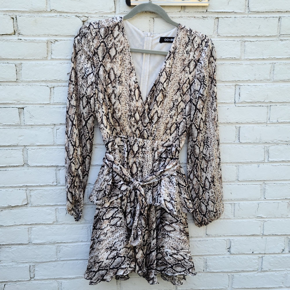 Snakeskin Print Dress